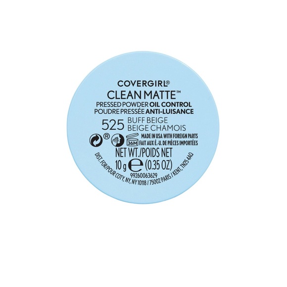 COVERGIRL Clean Matte Pressed Powder, 525 Buff Beige - Picture 5 of 5